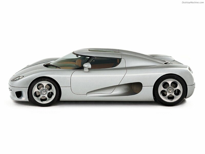 silver sports car side view