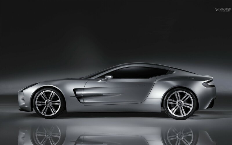 silver sports car side view