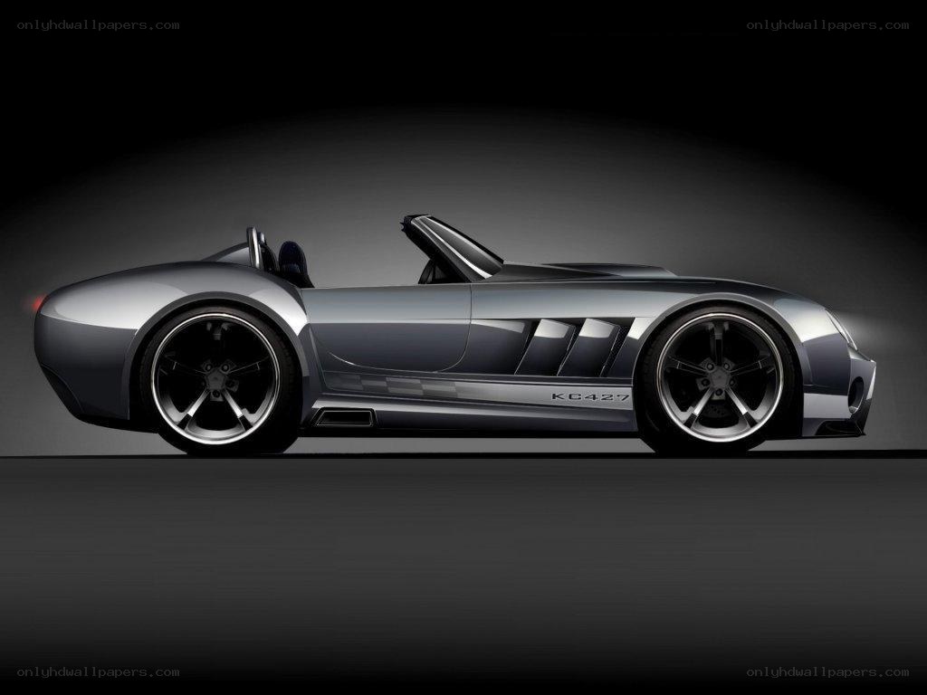 silver sports car side view
