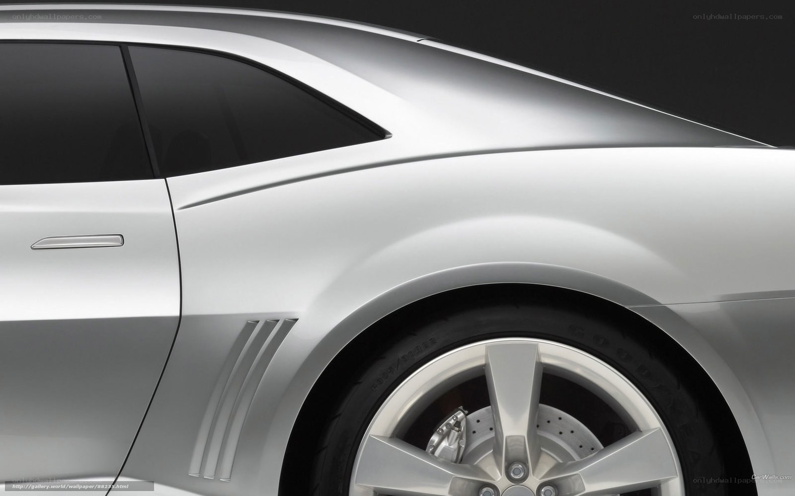 silver sports car side view