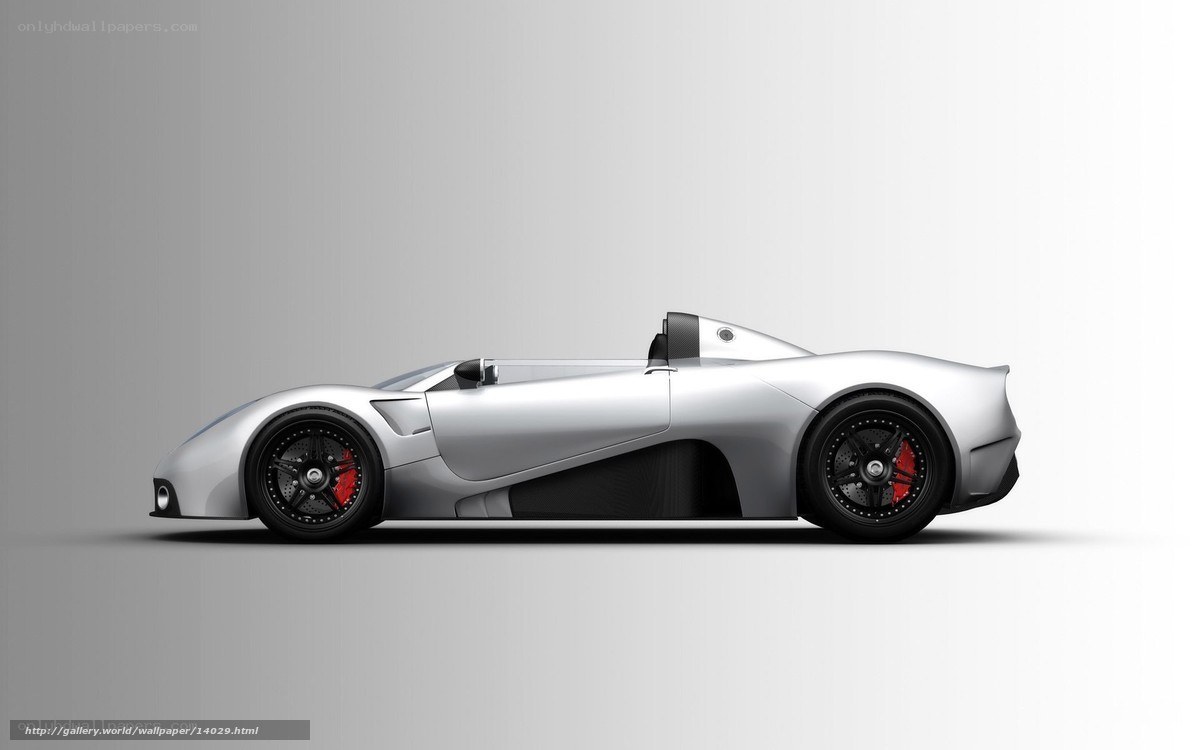 silver sports car side view