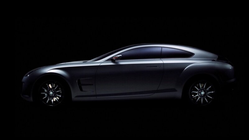 silver sports car silhouette