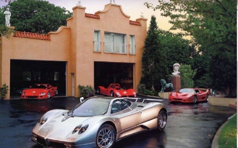 Silver Sports Car — Tan