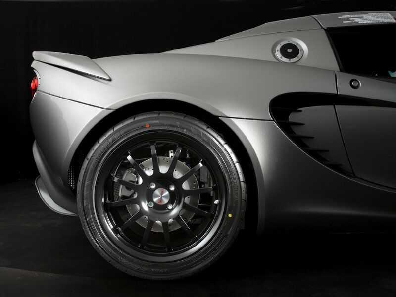 silver sports car wheel