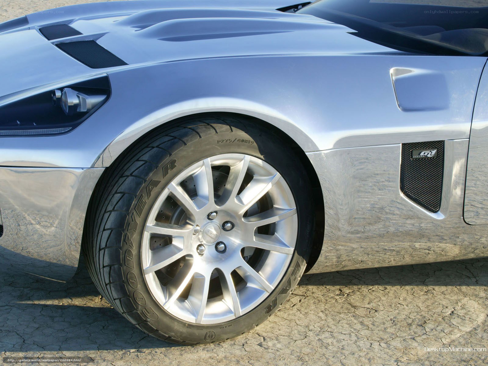 silver sports car wheel
