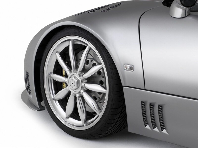 silver sports car wheel