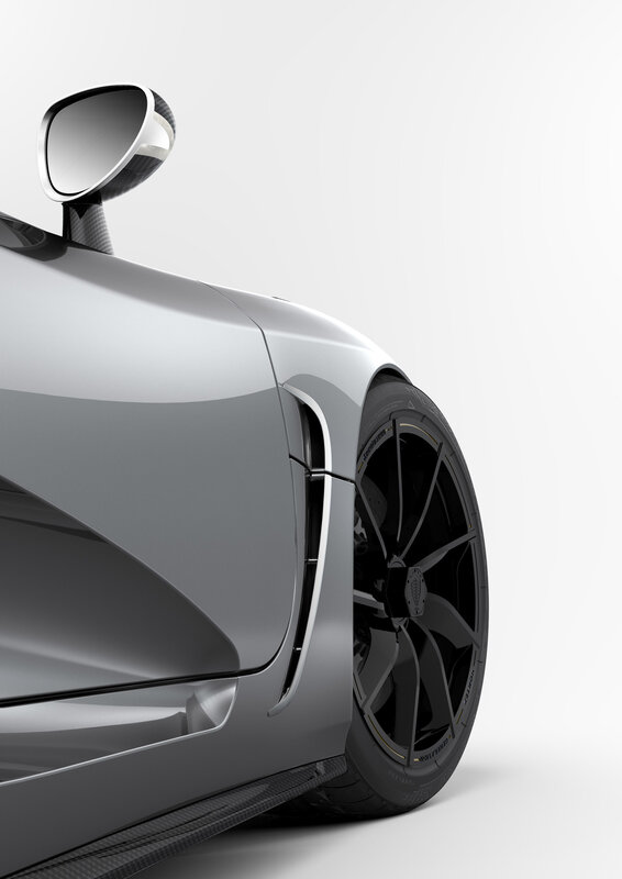 silver sports car wheel