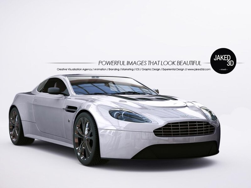 Silver Sports Car — White, Clean, Professional