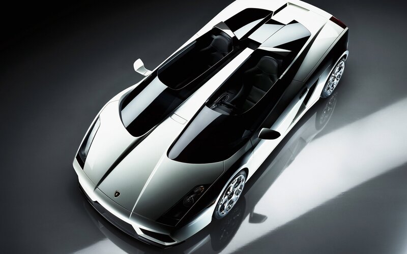 Silver Sports Car — White, Dramatic, 3d Render, Seat