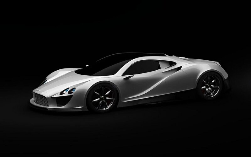 Silver Sports Car — White, Dramatic, 3d Render