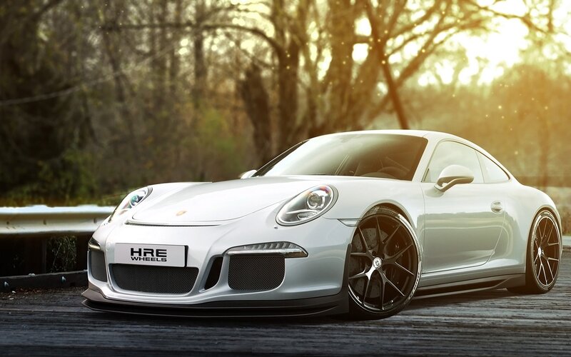 Silver Sports Car — White, Dramatic, Sunset, Photograph