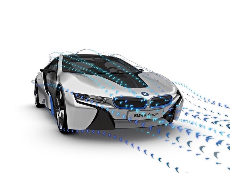 Silver Sports Car — White, Technical