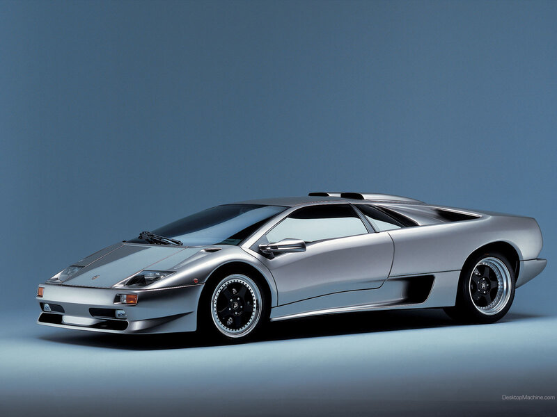 Silver Sports Car — Windows, Blue
