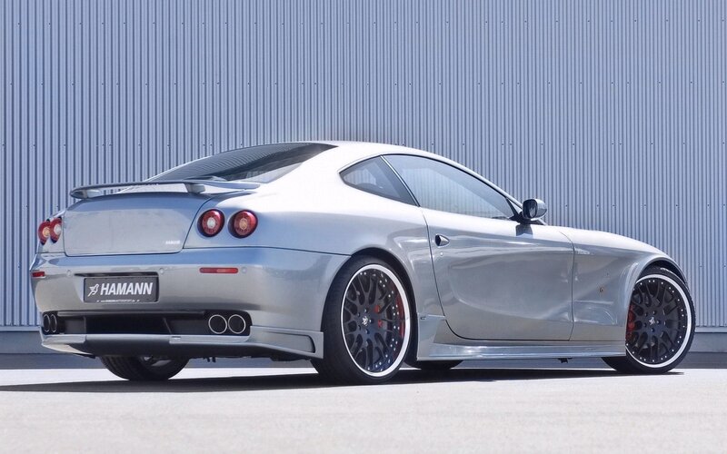 silver sports car with hamann wheels