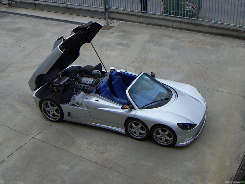 silver sports car with open hood