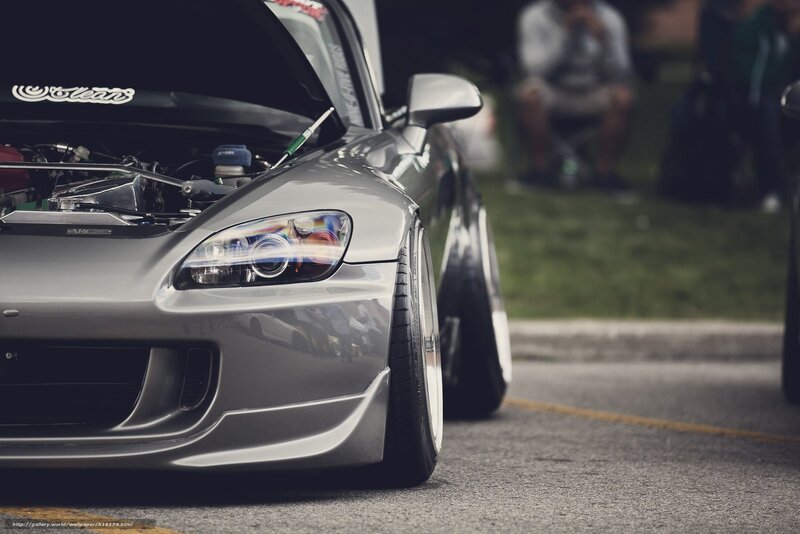 silver sports car with open hood