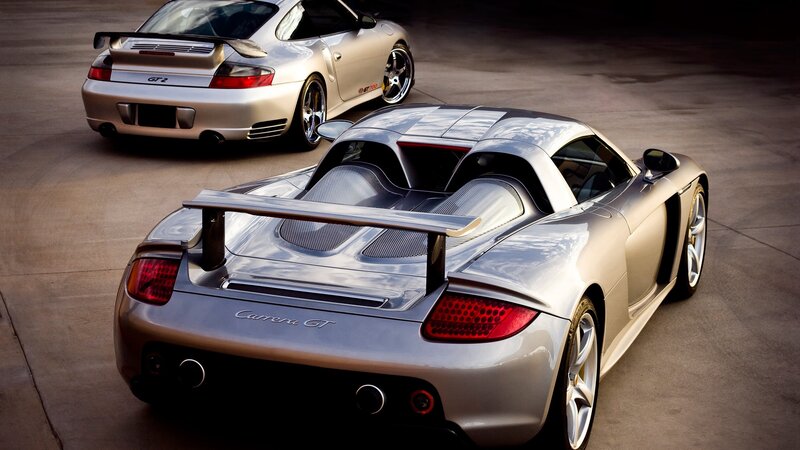 Silver Sports Cars — Dramatic, Photograph