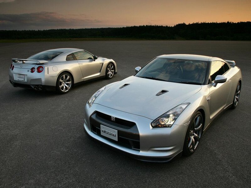 Silver Sports Cars — Dramatic, Sunset