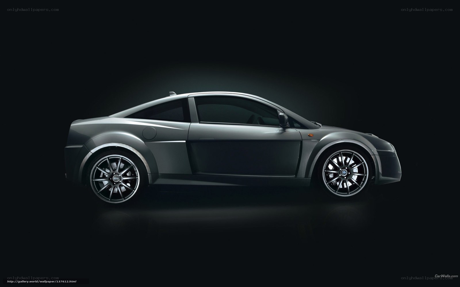 silver sports coupe