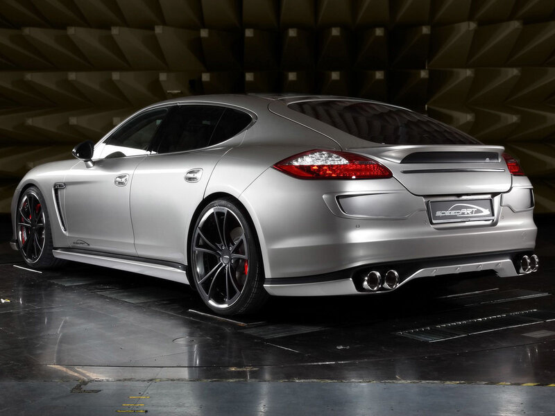 Silver Sports Sedan — Dramatic