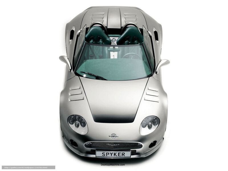 Silver Spyker Car