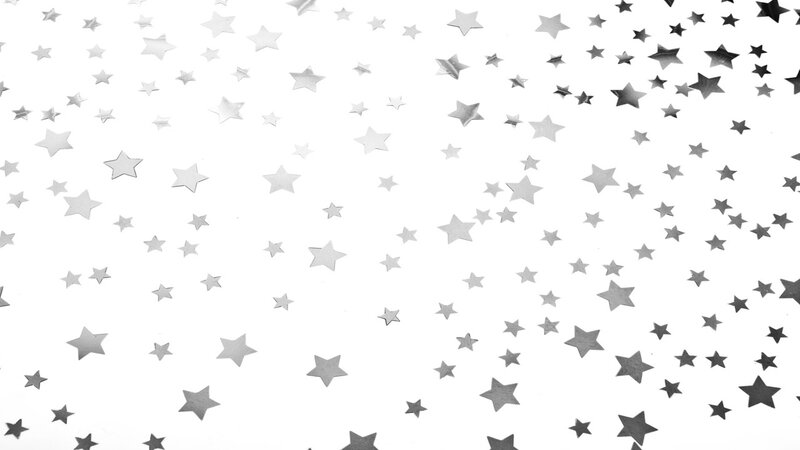 Silver Star Confetti