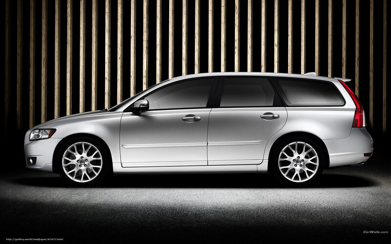 Silver Station Wagon — Dramatic, Photograph, Car, Wooden Wall