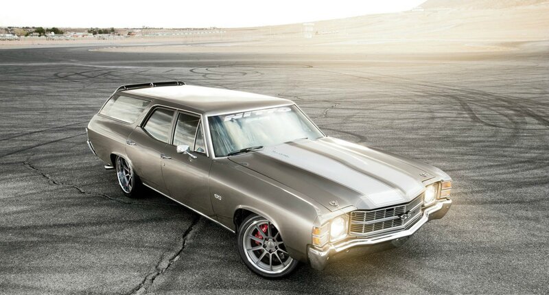 Silver Station Wagon — Gray, Dramatic, Sunset
