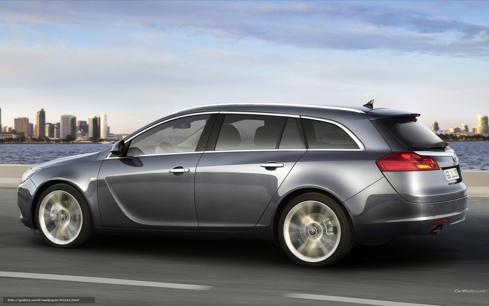 silver station wagon on road