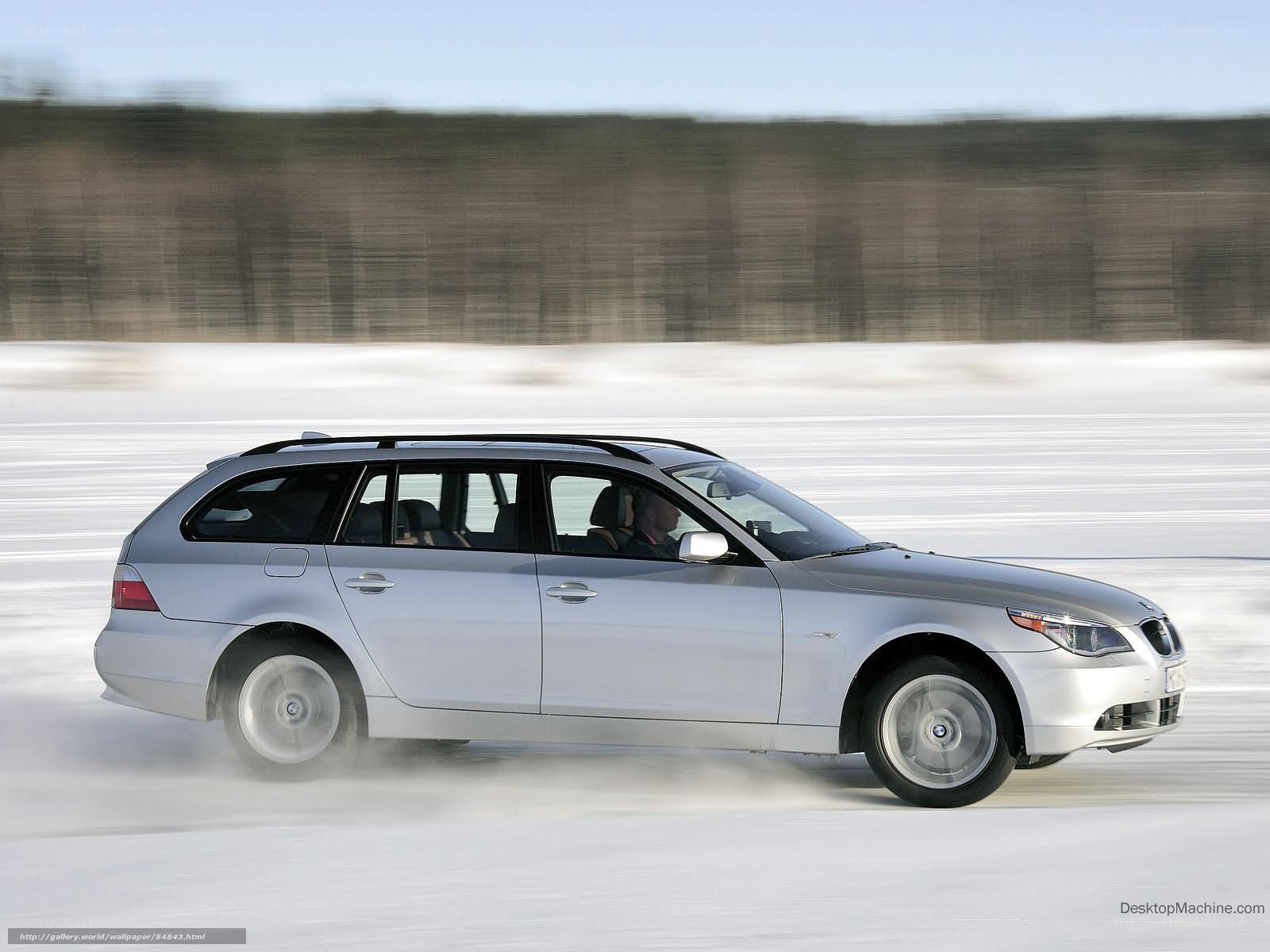 silver station wagon on snow