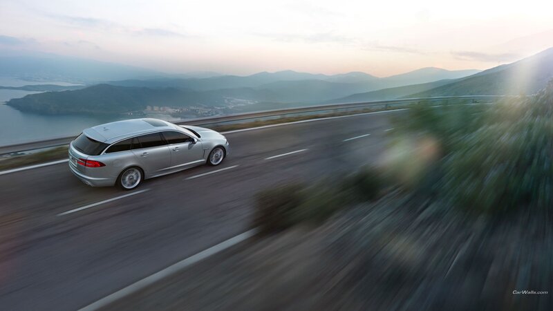 Silver Station Wagon — Serene, Sunset, Photograph