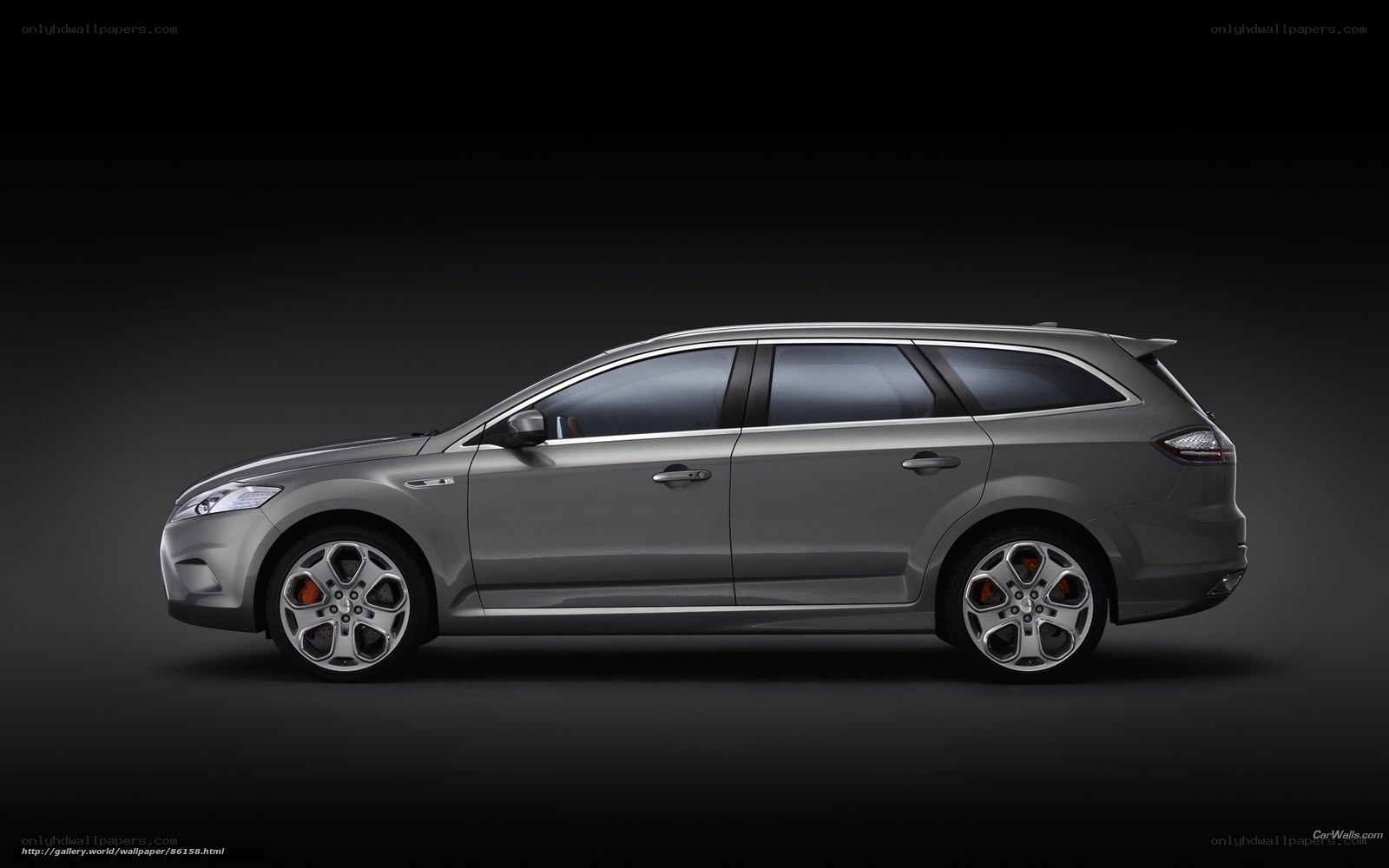 silver station wagon side profile
