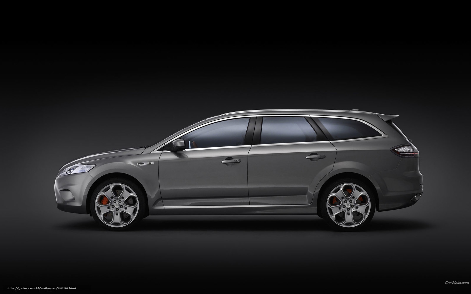 silver station wagon side profile
