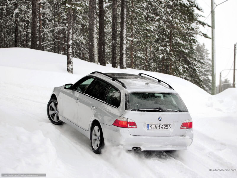 Silver Station Wagon — White, Cold, Winter