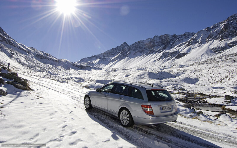 Silver Station Wagon — White, Dramatic, Winter