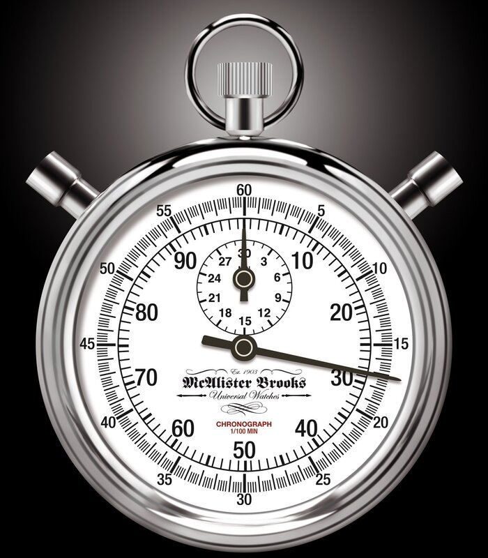 silver stopwatch
