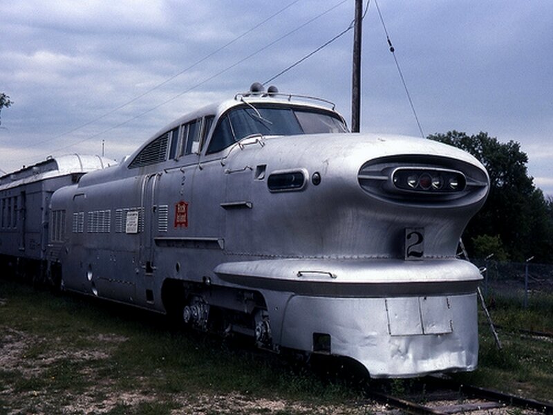 Silver Streamlined Train