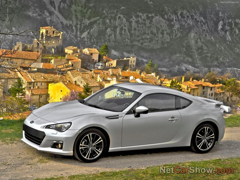 Silver Subaru BRZ sports car