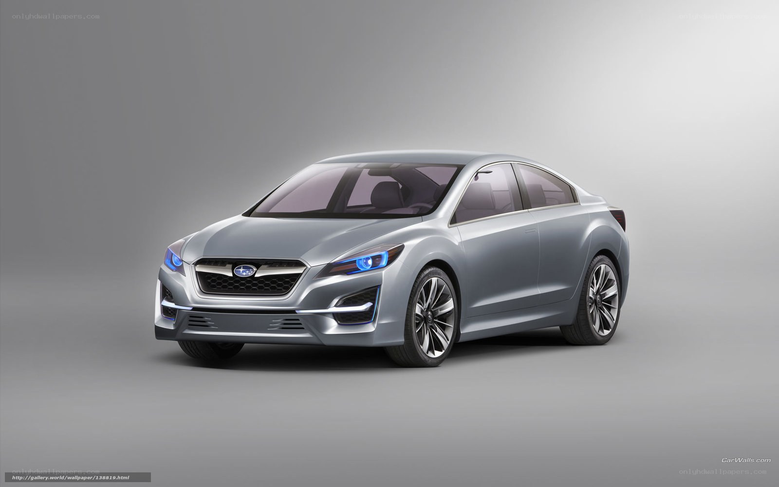 Silver Subaru Concept Car
