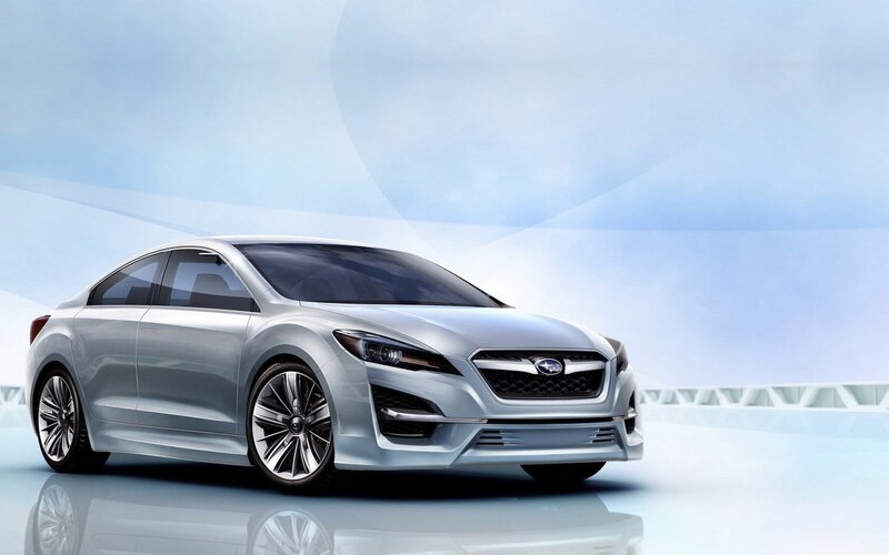 Silver Subaru Concept Car