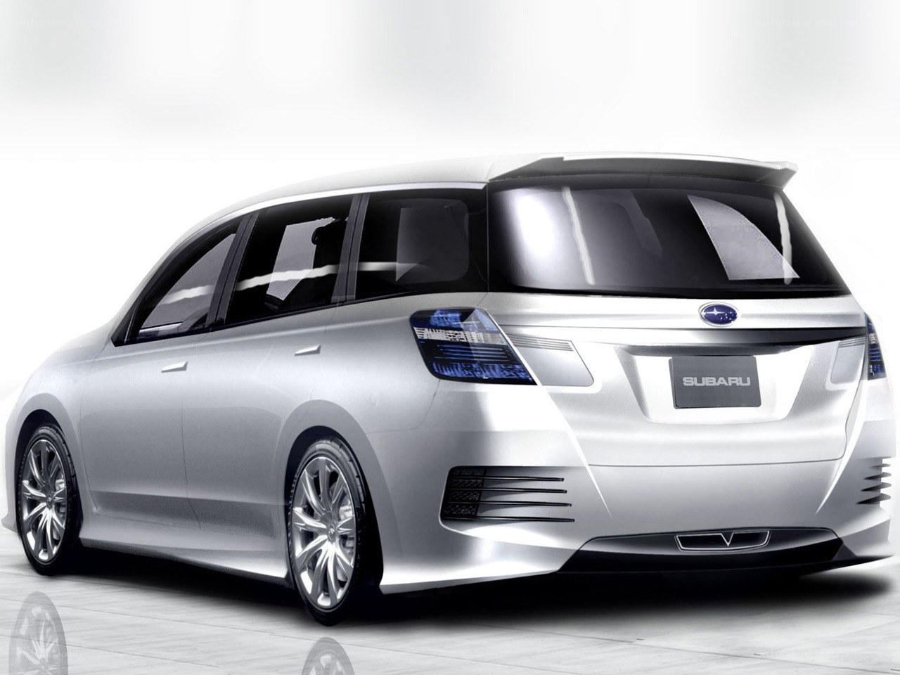 Silver Subaru concept car
