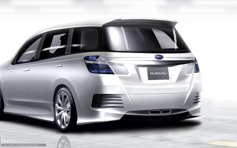 Silver Subaru concept car