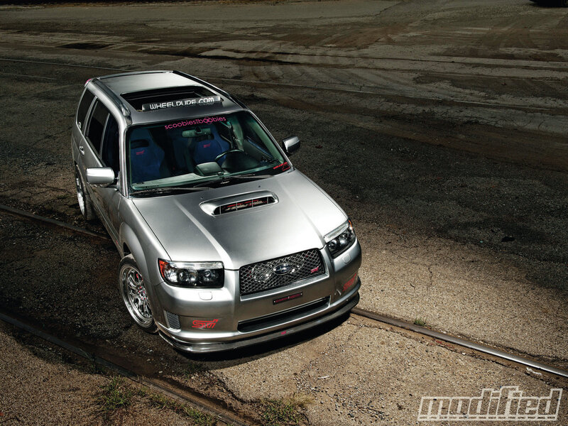 Silver Subaru Forester — Dramatic