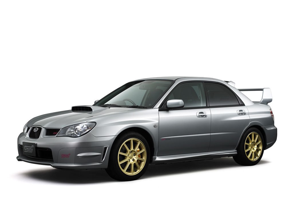 silver subaru impreza sti