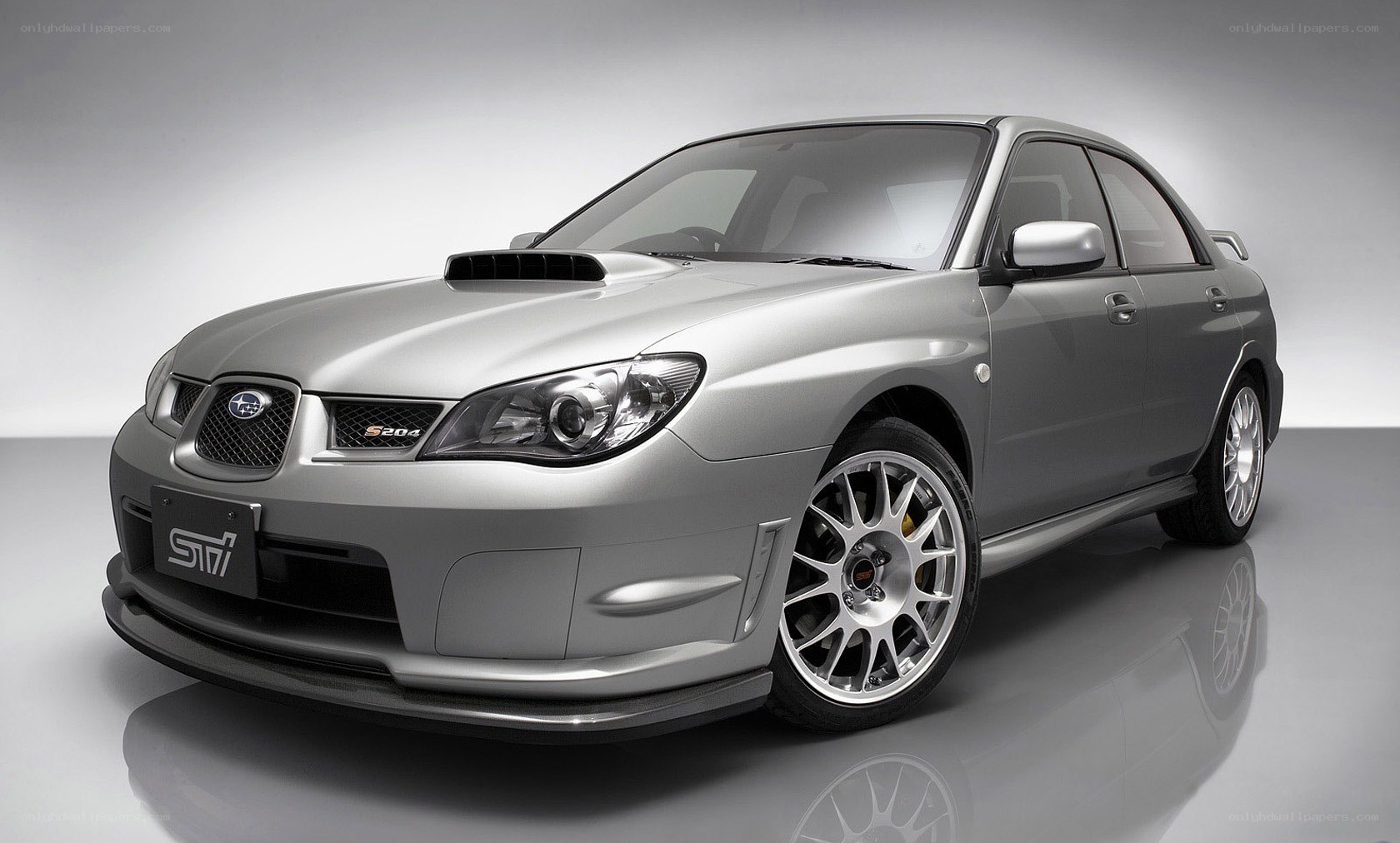 silver subaru impreza sti