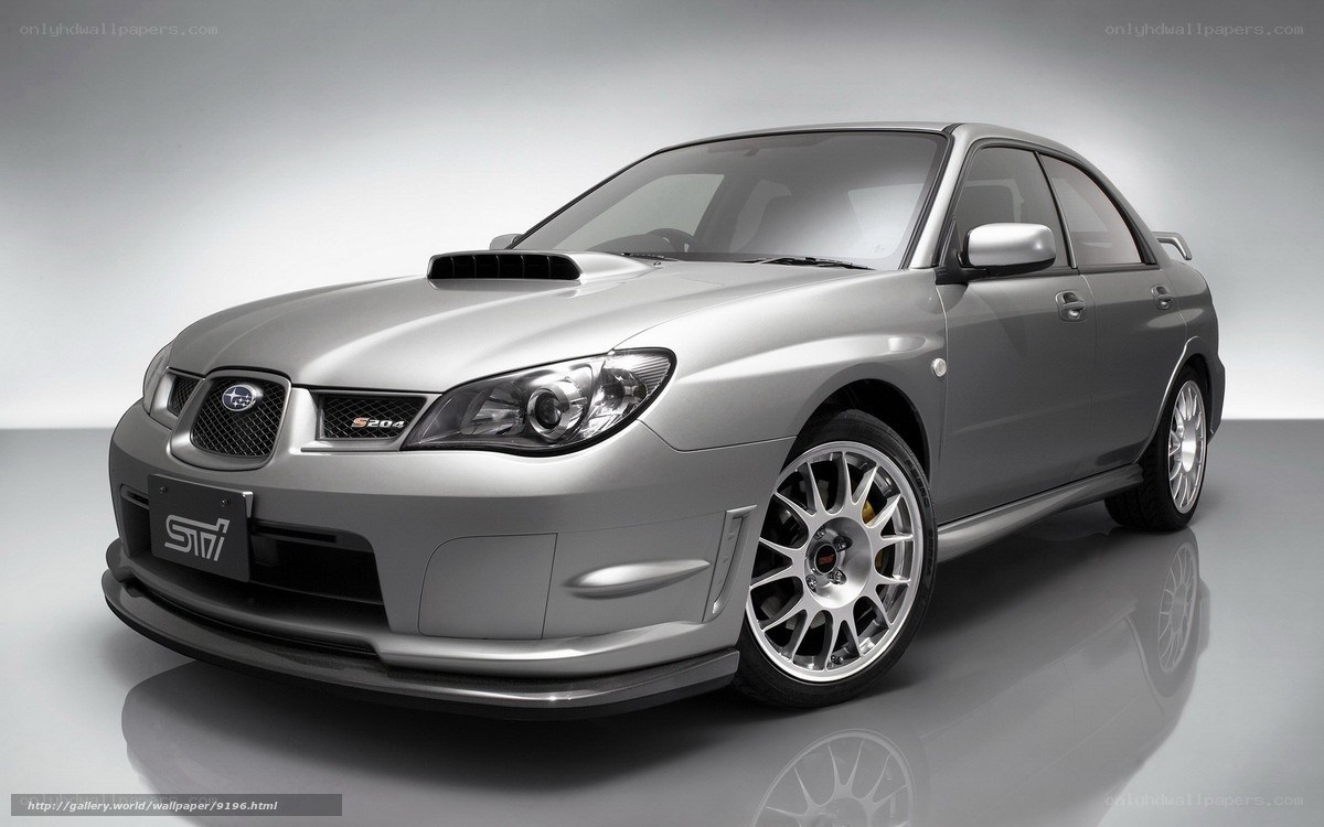 silver subaru impreza sti