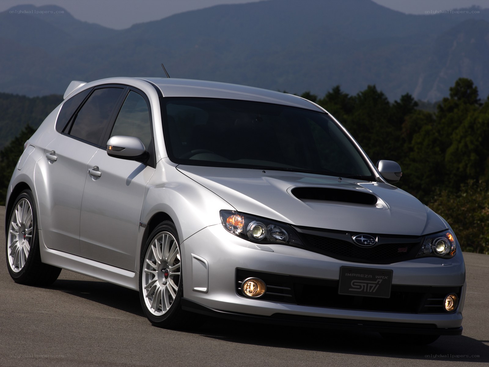 silver subaru impreza wrx sti