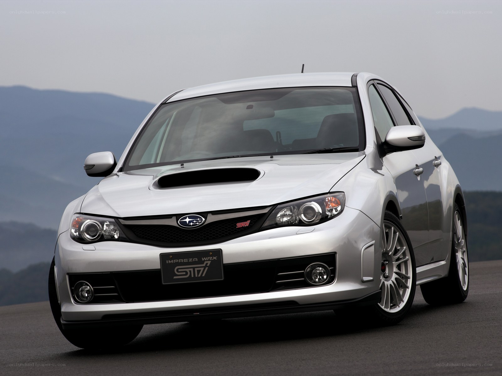 Silver Subaru Impreza WRX STI