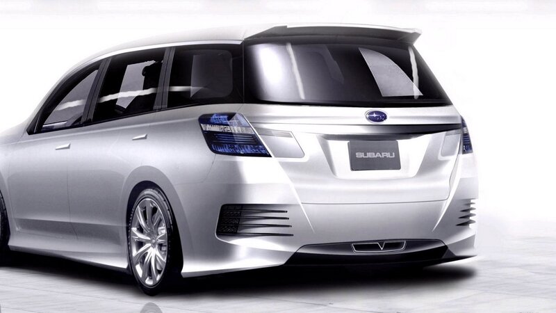 silver subaru minivan concept