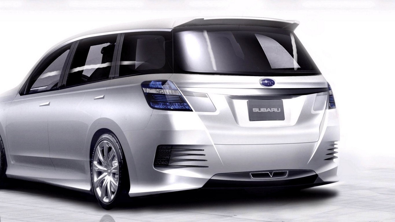 silver subaru minivan concept